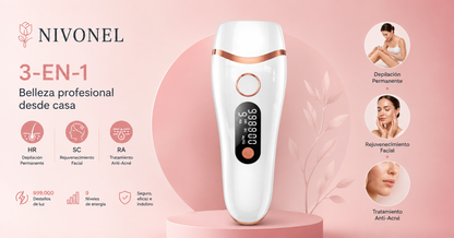 Depiladora láser IPL 3 en 1